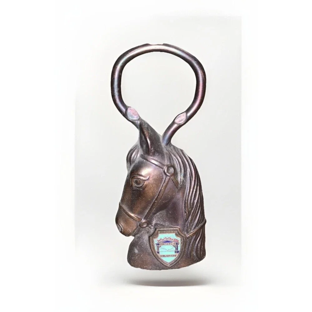 Vintage Brasstone Horse Head Equestrian Stud Bottle Opener North Pole, CO
